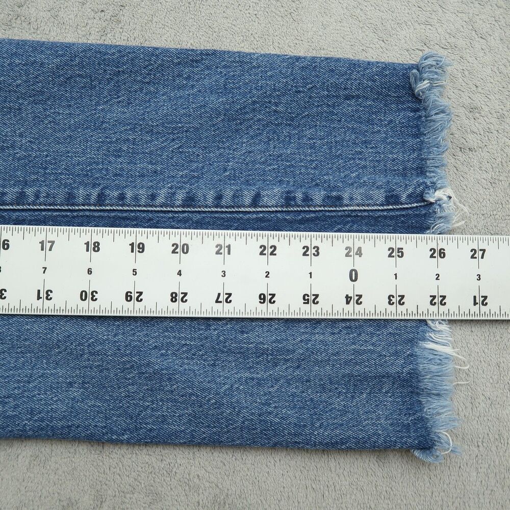 Abercrombie & Fitch Blue Wide Leg Jeans - Picture 6 of 16